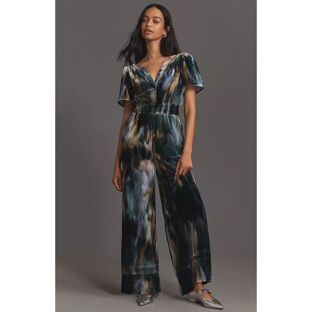 Anthropologie The Somerset Jumpsuit: Velvet Edition